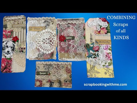 MIXING PAPER, LACE and FABRIC to make BEAUTIFUL EMBELLISHMENTS