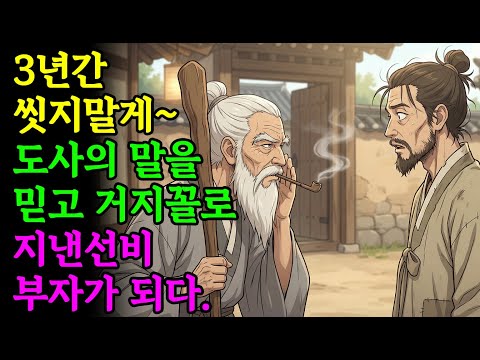 3년간 씻지말게 도사말을 믿고 거지꼴로 지낸선비 미인을 얻다 | 옛날이야기 | 야담 | 민담 | 설화