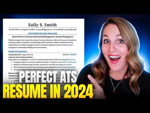 THE PERFECT RESUME TO BEAT THE ATS IN 2025 | FREE TEMPLATE INSIDE!