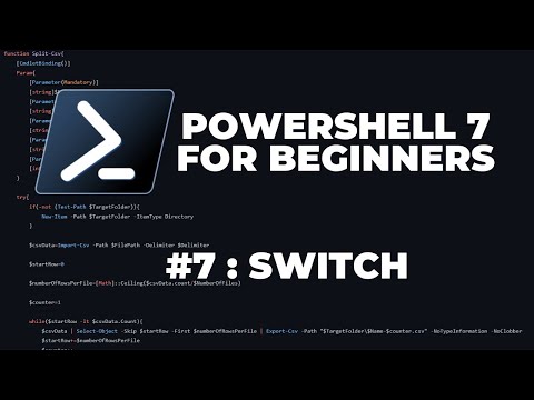 PowerShell 7 Tutorials for Beginners #7 : Switch (Conditional Statements)