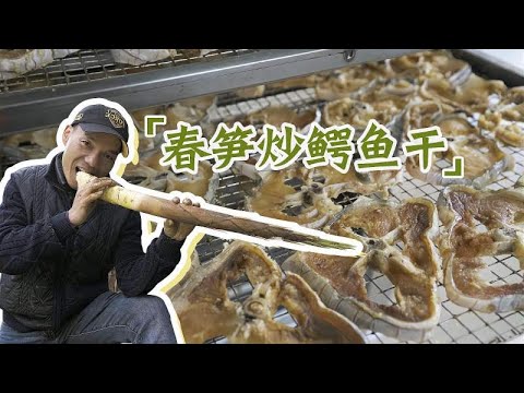 当雨后的春笋，遇上秘制的鳄鱼干，是否别有一番风味？