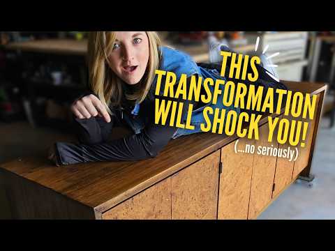 *MOODY* mid century modern credenza furniture flip | Love it Or Thrift It