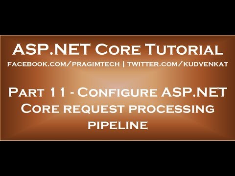 Configure ASP NET Core request processing pipeline