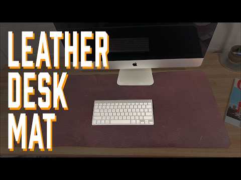 Easy DIY Leather Desk Mat
