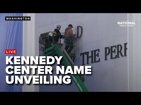 Kennedy Center reveals new Donald J. Trump signage