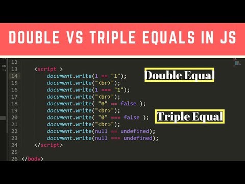 Programming Tip Of The Day #13: == vs === | Difference Between Double vs Triple Equals in JavaScript