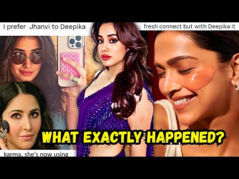 Rasha-Sharvari-Janhvi Drama & Deepika's double standards? | Janhvi Kapoor DROPPED from beauty brand?