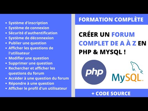 TUTO PHP - Créer un Forum complet de A à Z en PHP & MySQL ! (Formation complète)