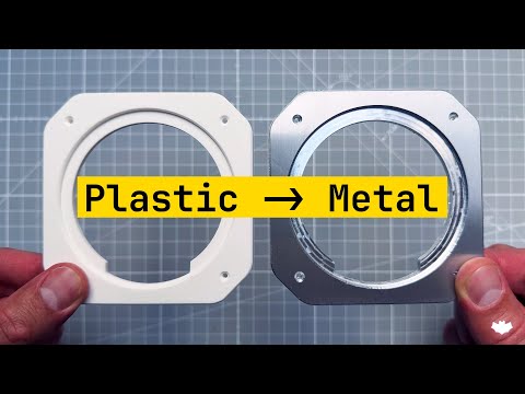 Plastic → Metal (using Makera Carvera Air)