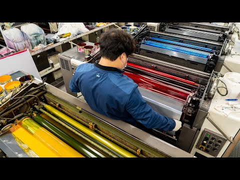 Amazing Process of Mass Producing Colorful Design Packages. Inside Korean Factory