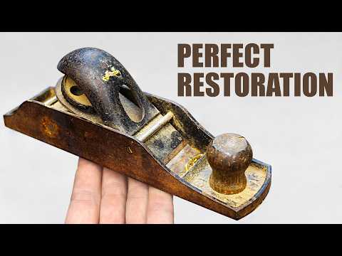 Amazing Restoration of an Old Rusty Stanley Hand Plane. Stanley No. 130