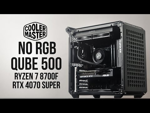Blackout Gaming PC Build | NO RGB | Cooler Master Qube 500 | AMD Ryzen 7 8700F & RTX 4070 SUPER