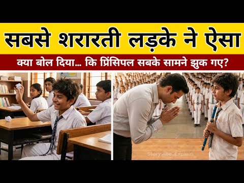 सबसे शरारती लड़के ने ऐसा क्या बोल दिया... कि प्रिंसिपल सबके सामने झुक गए? | Heart Touching Story
