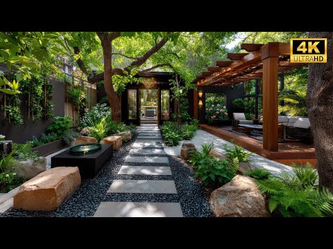 The Ultimate Farmhouse Front Yard | Entryway, Garden & Hidden Backyard Gate Tour | 4K
