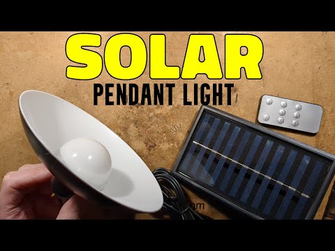 Solar pendant light teardown