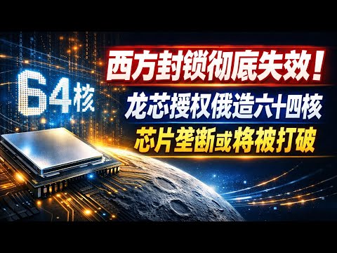 西方封锁失效！中国龙芯授权俄罗斯造64核CPU，打破技术垄断的惊天合作背后藏着什么？#中国龙芯#俄罗斯科技#自主CPU#中俄合作#技术突围#龙架构#打破封锁#服务器CPU#科技热点#反技术垄断