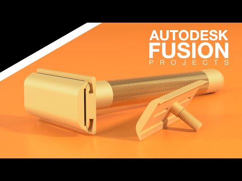 Autodesk Fusion 360 - 1/3 - Safety Razor - Intermediate/Advanced Tutorial (2024)