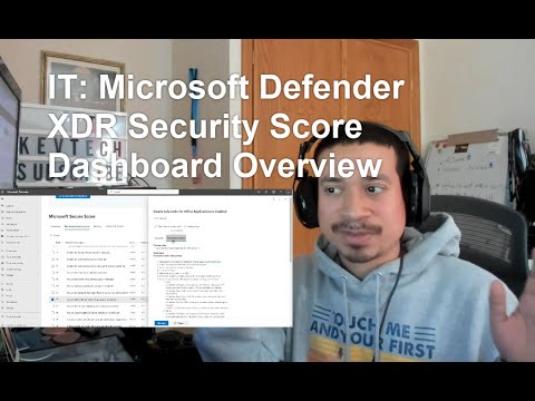 IT: Microsoft Defender XDR Security Score Dashboard Overview