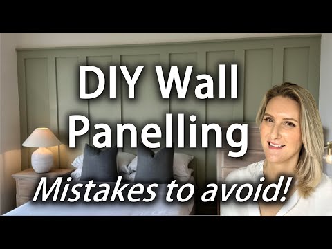 DIY wall panel wainscoting installation how to tutorial MDF panelling bespoke panelling