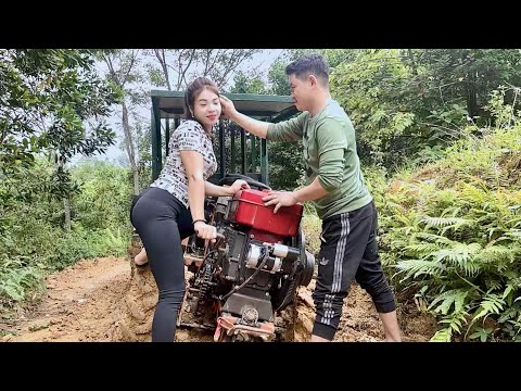 talented girl went up the hill to buy a broken engine on the difficult road