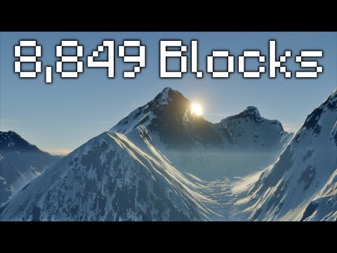 I Climbed The REAL Mt. Everest In Minecraft