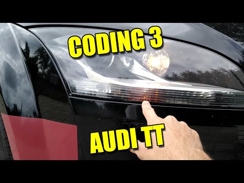 Synced Mirrors, DRL in Menu, Blinkers as DRL on Audi TT Mk2 (needle sweep, lap timer, shift light)