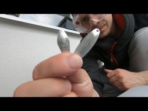 Изготовление колеблющейся блесны из олова (Zinn 95).Отличный результат.