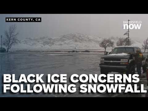 Black ice risk rises following heavy snowfall in Kern River Valley