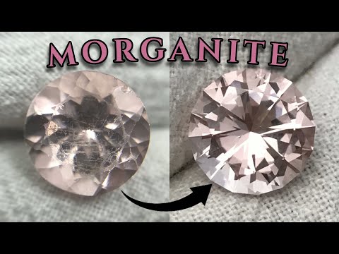 Giving a Scratched up Morganite a New Cut and Polish, Recutting a Gemstone
