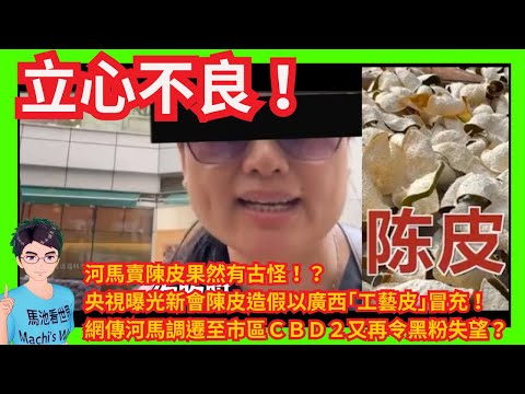 立心不良！河馬賣陳皮果然有古怪？央視曝光新會陳皮造假以廣西｢工藝皮｣冒充！｜網傳河馬調遷至市區ＣＢＤ２啟德又再令黑粉失望？｜黎智英案｜趙家賢｜元朗大寶冰室 ｜大埔宏福苑｜葉劉評「黃碧嬌效應」｜何太何伯