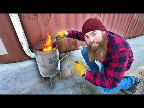 FREE Heating With Used Motor Oil? I Built This Waste Oil Heater