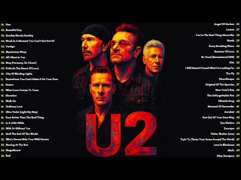 U2 Greatest Hits🎸Best Of U2 | This is 4-hour of 50 U2 TOP HITS