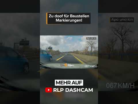 Er DRÄNGT uns in der Baustelle AB! | RLP Dashcam | #shorts
