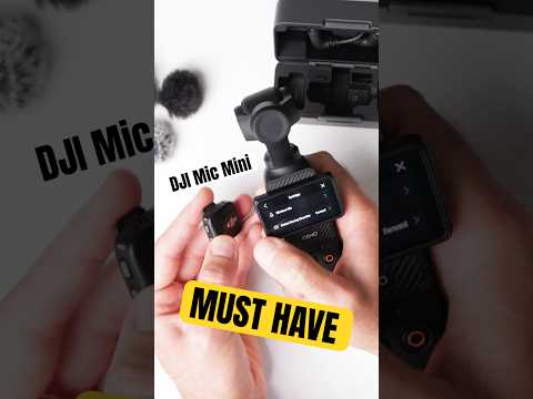 DJI Mic Mini wireless microphone is a MUST for the DJI OSMO Pocket 3 #djimicmini #wirelessmic