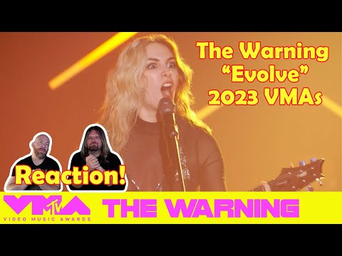 Musicians react to hearing The Warning Performs "EVOLVE" | 2023 VMAs!