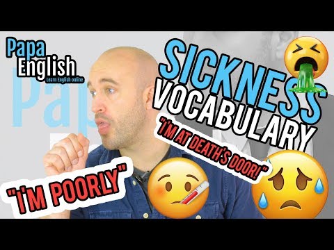 SICKNESS vocabulary! Learn English!