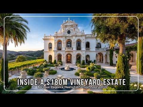 $180 Million Luxury Vineyard Mansion Tour | Ultimate California Estate 2026
