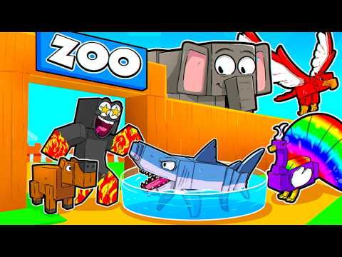 I MADE a ZOO with REAL LIFE MOBS in Minecraft!