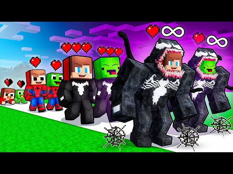 JJ and Mikey: VENOM Life Cycle Evolution in Minecraft - Maizen