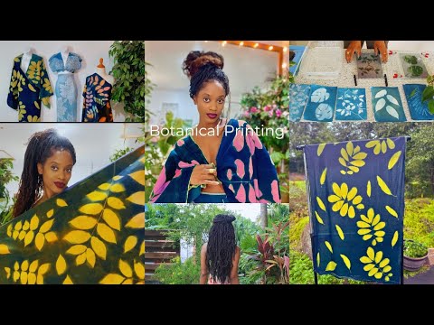 *NEW* CYANOTYPE PRINTING ON FABRIC METHODS: Botanical Printmaking in PA, LA, and JAMAICA