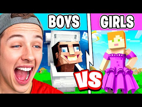 BOYS vs GIRLS in Minecraft!