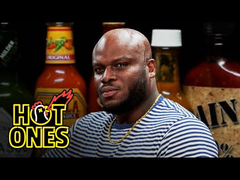 Derrick Lewis Is Not Okay While Eating Spicy Wings | Hot Ones
