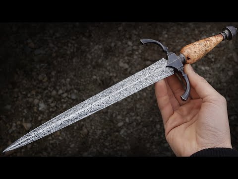 Mosaic Damascus Dagger | Complete Build Video