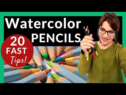 20 FAST Watercolor Pencil Tips to TRANSFORM Your Results!