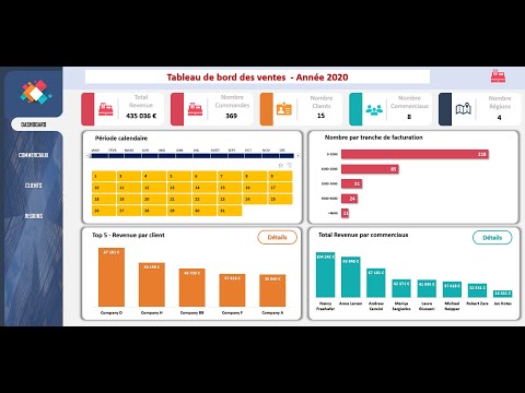 EXCEL  - Conception Tableau de Bord avec Design (Module #1)