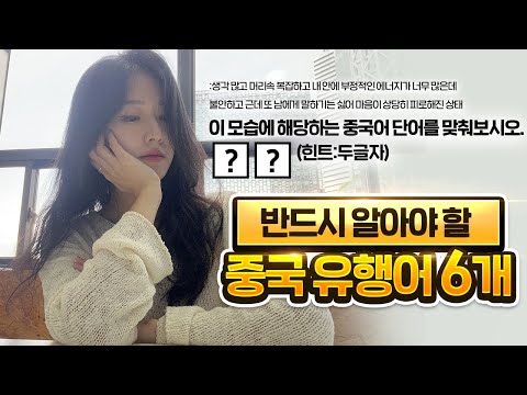 요즘 중국인들 사이에 핫한 유행어 TOP6 (기초 학습자도 필수 시청)📚🇨🇳