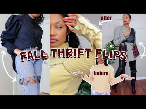 32 Fall Thrift Flips DIY Clothes Compilation!