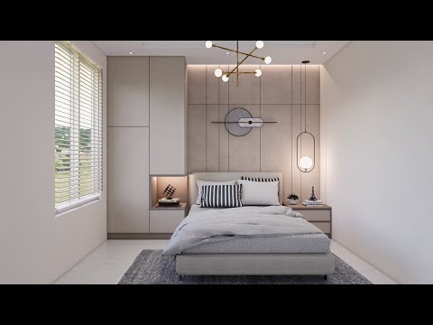 Sketchup interior design #54 Make a bedroom design and rendering by enscape