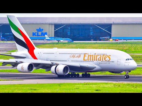 20 MINS LANDINGS & TAKEOFFS at AMS | 4K | Close Up Plane Spotting at Amsterdam Schiphol (2023)