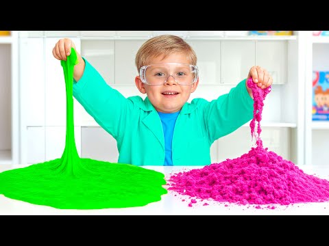 Fun Kids Experiments at Home | Slime, Sand & Colors